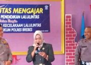 Kasat Lantas Mengajar, Beri Edukasi di SMP Negri 1 Bumiayu, Brebes.