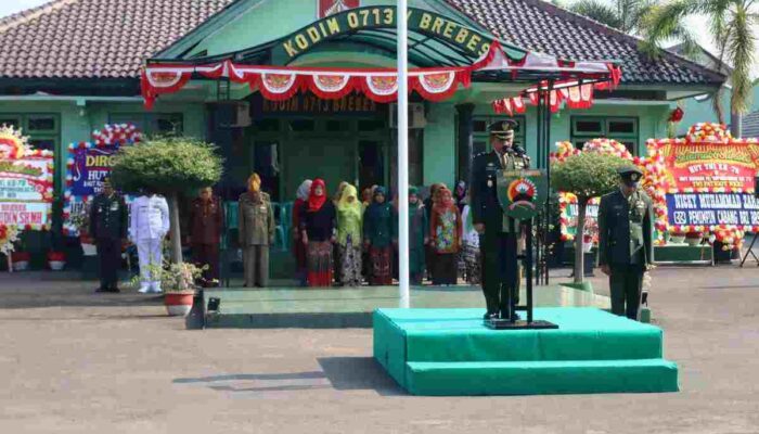 Upacara HUT TNI di Brebes