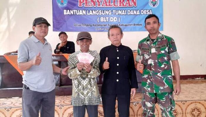 Sebanyak 29 KPM Desa Tonjong Terima BLT-DD Triwulan