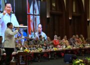 Menhan Prabowo Subianto Jelaskan Ekonomi Pancasila Pada Seminar Kebangsaan di IMN