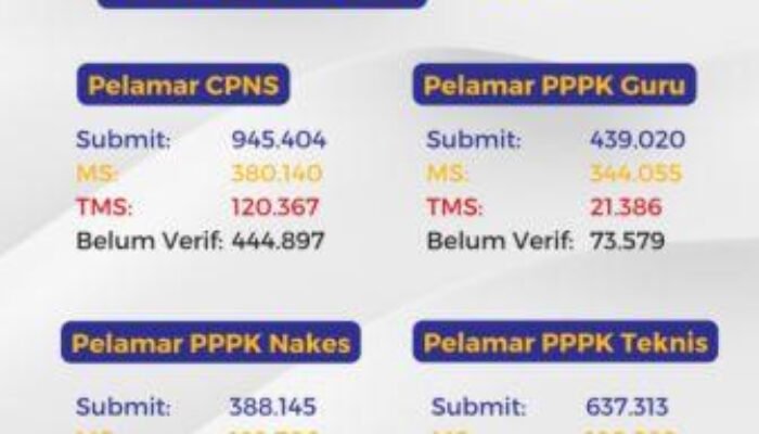 Pelamar CASN Capai 2.409.882 Sampai Akhir Penutupan