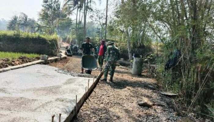 Progres Jalan TMMD Reguler Brebes 25 Persen