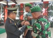 Dandim 1710 Mimika Pimpin Acara Korps Raport Kenaikan Pangkat Prajurit Kodim 1710/Mimika