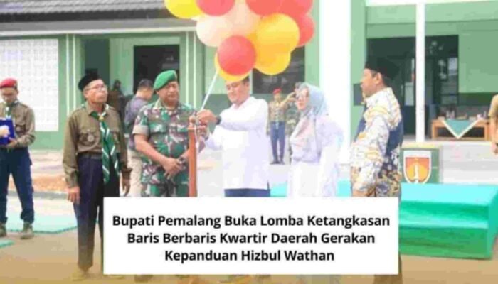 Bupati Pemalang Buka Lomba Ketangkasan Baris Berbaris Di Makodim 0711/Pemalang