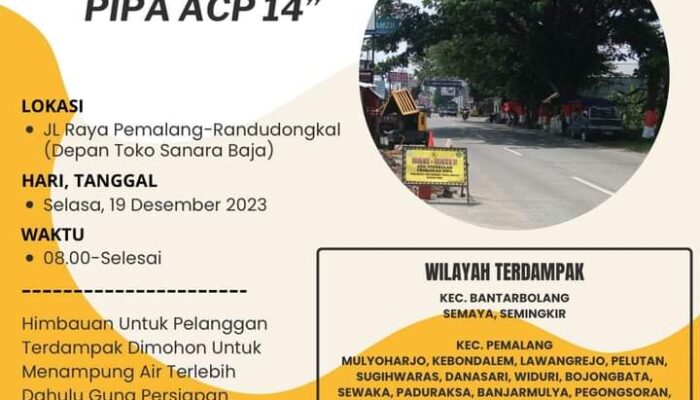 Perbaikan Pipa ACP 14 Inch, PDAM Tirta Mulia Minta Maaf Ke Wilayah Terdampak