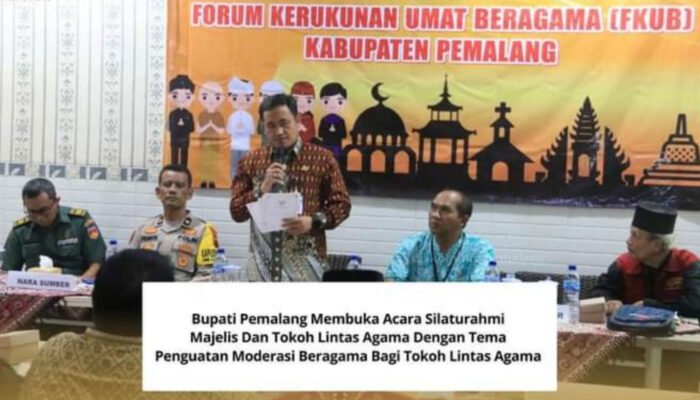 Buka Silaturahmi FKUB, Bupati Minta Agar Para Tokoh Menjaga Kerukunan Di Kabupaten Pemalang