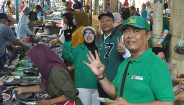 Agoes Joesni, Caleg DPR RI Dari PPP Blusukan di Pasar Grogolan Kota Pekalongan Ada Apa ?