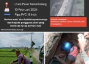 Pipa PDAM Tirta Mulia Bocor, Management Segera Lakukan Perbaikan Segera