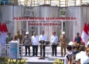 Pabrik Pertama Minyak Makan Merah yang Merupakan Hasil Inovasi Riset dari PT RPN-PPKS Diresmikan Presiden Jokowi