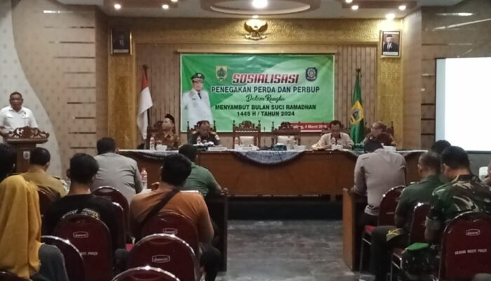 Penegakan Perda dan Perbup Jelang Ramadhan Disosialisasikan