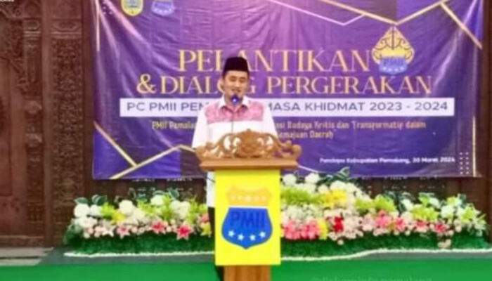 PC PMII 2023-2024 Dilantik, Bupati Ajak Sinergi untuk Membangun Kabupaten Pemalang