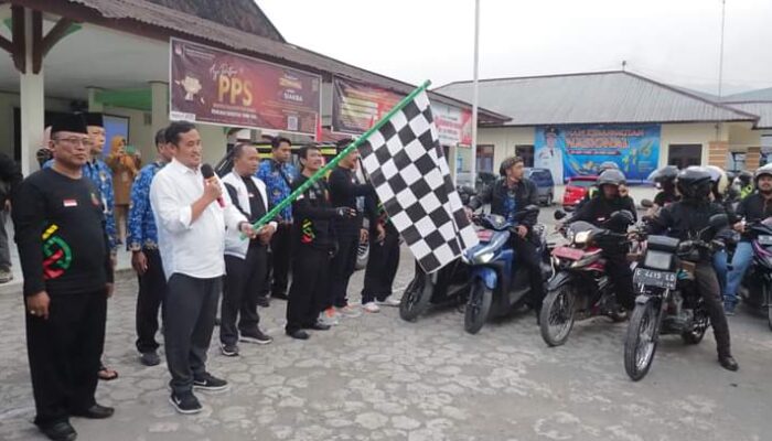 Bupati Lepas Rombongan Touring dan Baksos KWK dan Perangkat Kecamatan Belik 