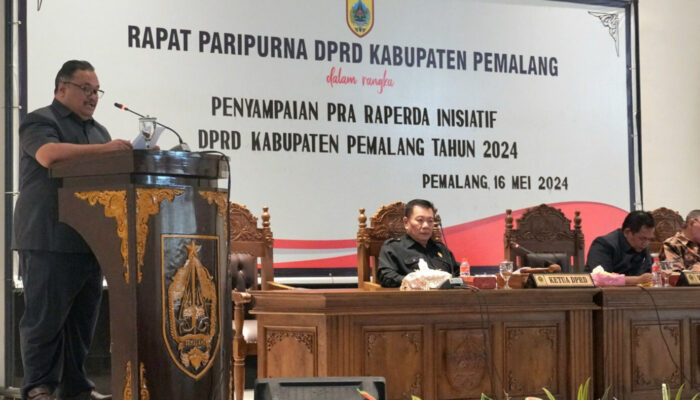 DPRD Kabupaten Pemalang Gelar Rapat Paripurna Penyampaian Pra Raperda Inisiatif 2024