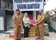 Alami Musibah Kebakaran, Masyarakat Pasar Bodok Parindu Terima Bantuan Sembako dari PTPN IV Regional V