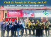 Klinik Sri Pamela Sei Karang bersama PMI Deli Serdang Adakan Kegiatan Donor Darah