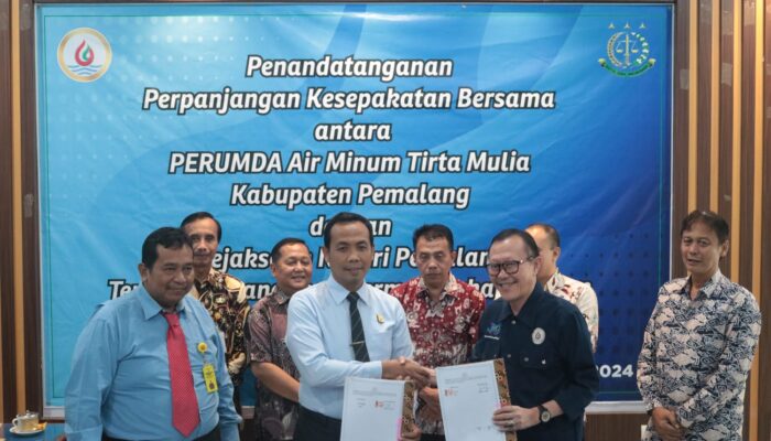 PDAM Tirta Mulia Perpanjang Kerjasama Hukum dengan Kejaksaan Negeri Pemalang   