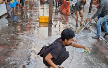 Bikin Nyaman Pembeli, Koperasi PHB dan Pedagang di Pedati Rutin Aksi Jumat Bersih