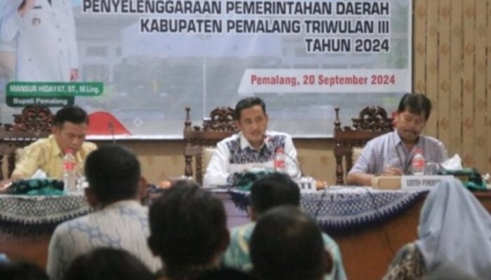 Bupati Pemalang Tekankan Pentingnya Penyelesaian Target Kinerja di Triwulan III