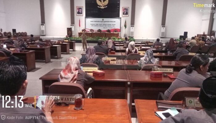 Gelar Rapat Paripurna, DPRD Pemalang Bahas Pandangan Umum Terhadap Raperda APBD 2025