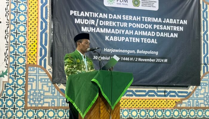 Tiga Pesan Penting Kyai Irzal pada Pengukuhan Mudir Pesantren Ahmad Dahlan Tegal Periode 2024-2028