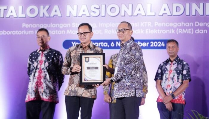 Pemalang Raih Penghargaan Nasional Implementasi Kawasan Tanpa Rokok