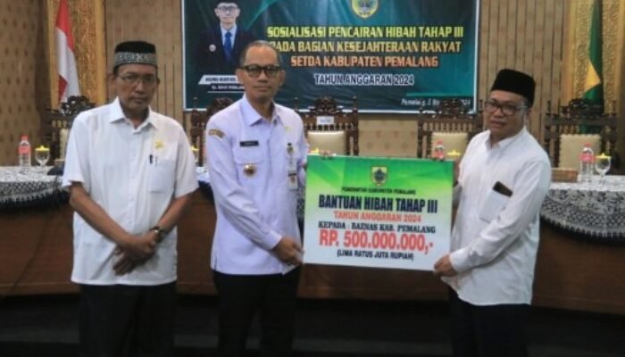 Pemkab Pemalang Sosialisasikan Pencairan Hibah Tahap III Tahun 2024 Sebesar Rp 3,8 Miliar   