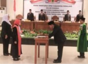 Pjs. Bupati Pemalang Hadiri Pelantikan Slamet Ramuji Jadi Wakil Ketua DPRD Kabupaten Pemalang   