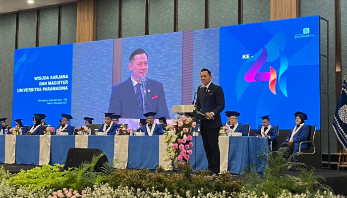 Menteri AHY Hadiri Wisuda Universitas Paramadina