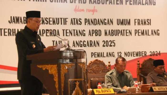 DPRD Pemalang Gelar Rapat Paripurna Jawaban Eksekutif Terhadap Pandangan Umum Fraksi
