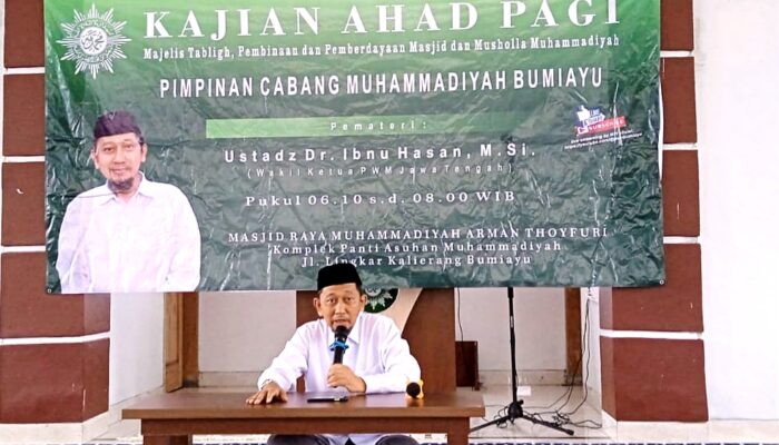 Ratusan Jama’ah Ikuti Kajian Ahad Pagi PCM Bumiayu Brebes