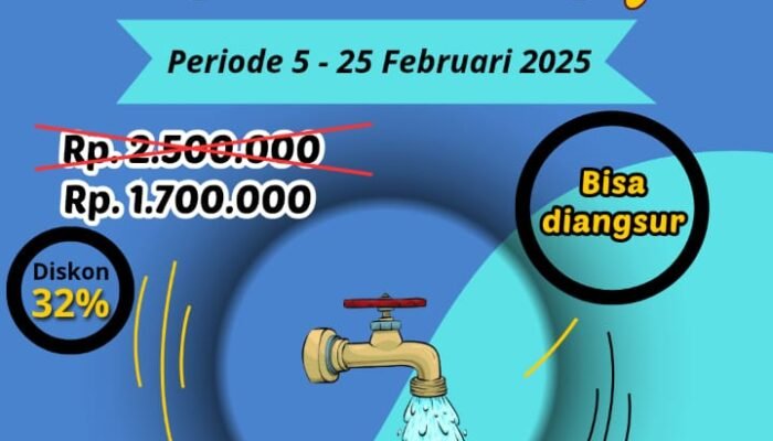 Rayakan HUT ke-32, PDAM Tirta Mulia Pemalang Beri Diskon 32% untuk Sambungan Baru