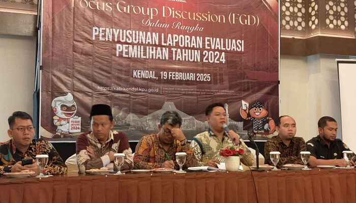 KPU Kabupaten Kendal Gelar FGD Serap Masukan Untuk Penyusunan Laporan Evaluasi Pemilihan Tahun 2024