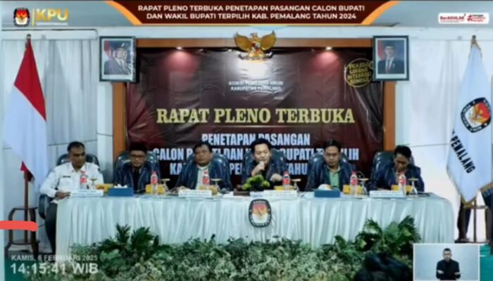 KPU Pemalang Tetapkan Anom Widiyantoro – Nurkholes sebagai Bupati-Wakil Bupati Terpilih