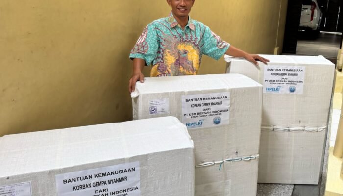 PT USM Berkah Indonesia Bersama HIPELKI Salurkan Bantuan Alat Medis untuk Korban Gempa 7,7 SR di Myanmar