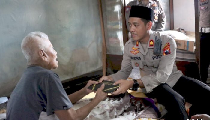 Wakapolres Kendal Kunjungi Kapten (Purn) Supardi Seorang Veteran Pejuang Brimob Polri