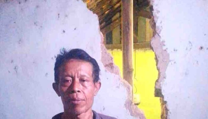 Bancal Tanah Bergerak Di Kedungoleng Ancam Rumah Warga