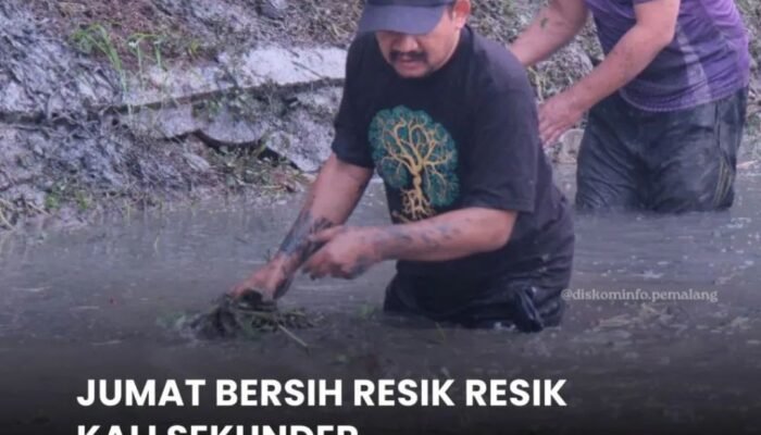 Bupati Anom Pimpin Gerakan “Jumat Bersih Resik Kali” di Pemalang