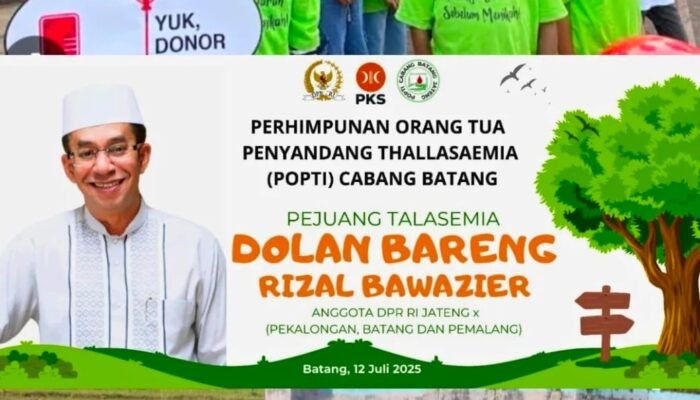 Dolan Bareng Rizal Bawazier, Bersama Menebar Harapan Untuk Penyintas Thalassemia