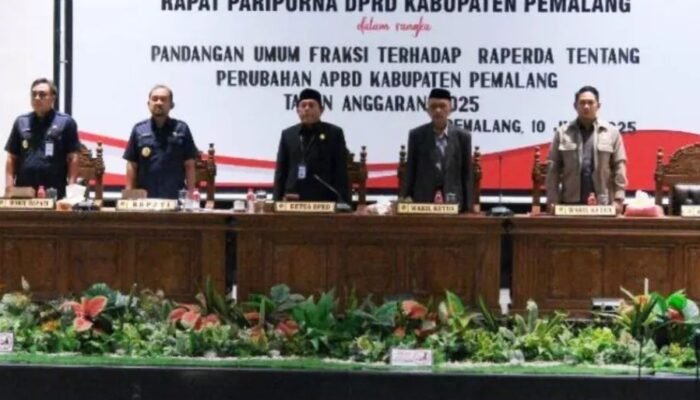 DPRD Pemalang Gelar Paripurna Krusial Perubahan APBD Tahun 2025