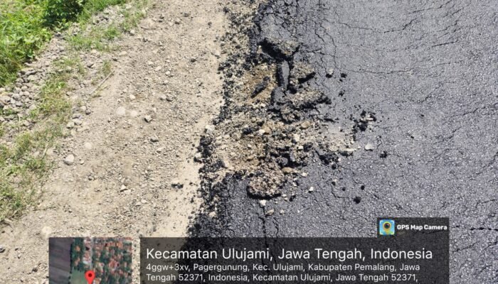Aspal Baru Ambokulon-Blendung Retak dalam Hitungan Hari, Masyarakat Kecewa