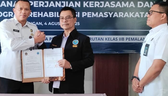 Komitmen Berikan Layanan Rehabilitasi Narkoba pada WBP, Rutan Pemalang Teken Kerja Sama dengan BNNK Batang