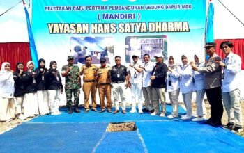 Peletakan Batu Pertama Dapur MBG di Desa Laren Bumiayu Brebes