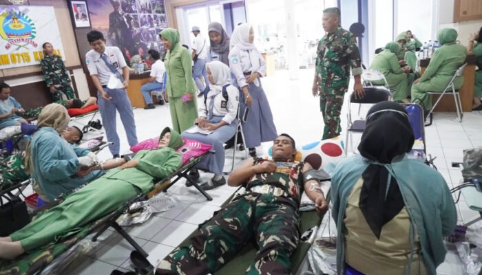 Kodim 0715/Kendal Sambut HUT TNI Ke – 80 Tahun 2025 Dengan Donor Darah
