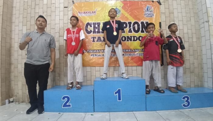 Rayan Siswa SD Al Irsyad Pemalang Raih Emas Taekwondo POPDA 2025 dengan Kemenangan Mutlak