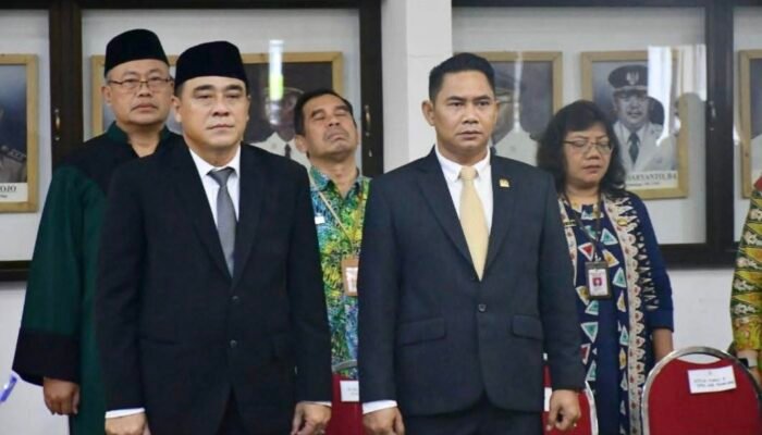 Aris Ismail Pimpinan DPRD, Hadiri Endro Johan Kusuma Dilantik sebagai Pj. Sekda Pemalang
