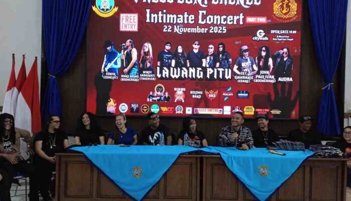Band Lawang Pitu Gelar Konfrensi Pers di Lanal Tegal dan Siap Tampil dalam Gebrakan Launcing Album ke 2