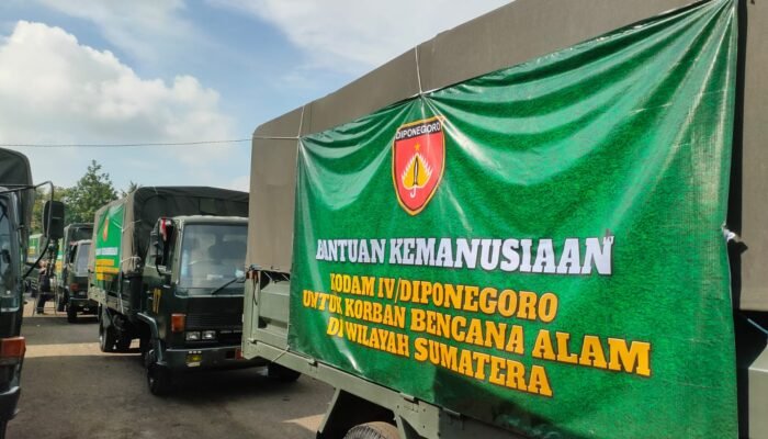 Aksi Solidaritas Kodam IV/Diponegoro: Bantuan Kemanusiaan untuk Korban Bencana di Aceh dan Sumatra