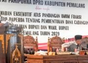 DPRD Pemalang Gelar Paripurna Jawab Pandangan Fraksi soal Dana Cadangan Pilkada 2029