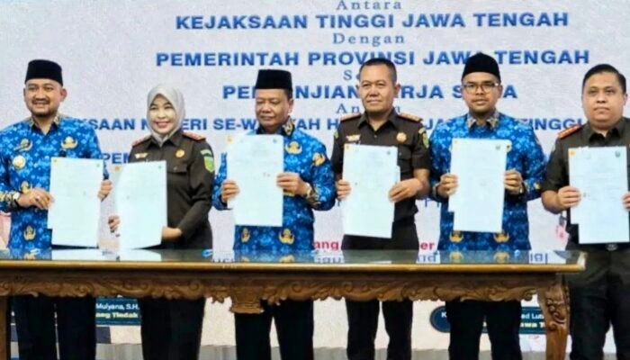 Bupati Pemalang Hadiri Penandatanganan MoU Pidana Kerja Sosial Di Semarang