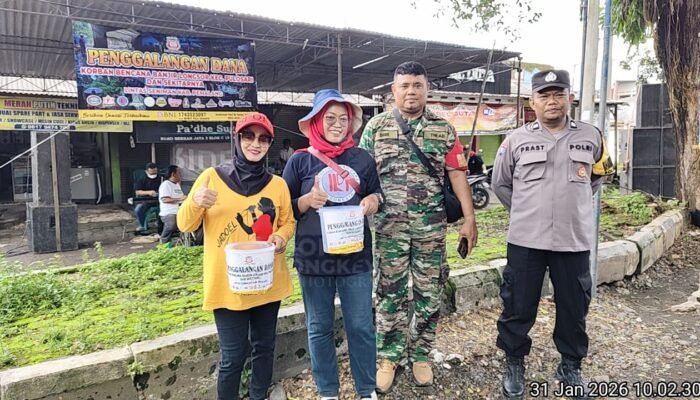 Sinergi TNI-Polri Kawal Aksi Kemanusiaan PAMDI Pemalang di Banjardawa